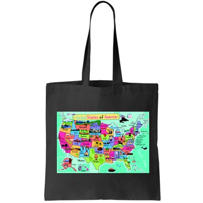 United States Cartoon Drawing Bag