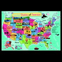 United States Cartoon Drawing Bag