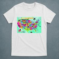 United States Cartoon Drawing T-Shirt