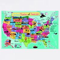 United States Cartoon Drawing T-Shirt