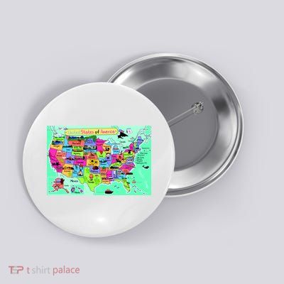 United States Cartoon Drawing Button