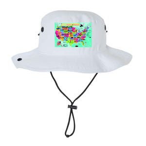 United States Cartoon Drawing Legacy Cool Fit Booney Bucket Hat