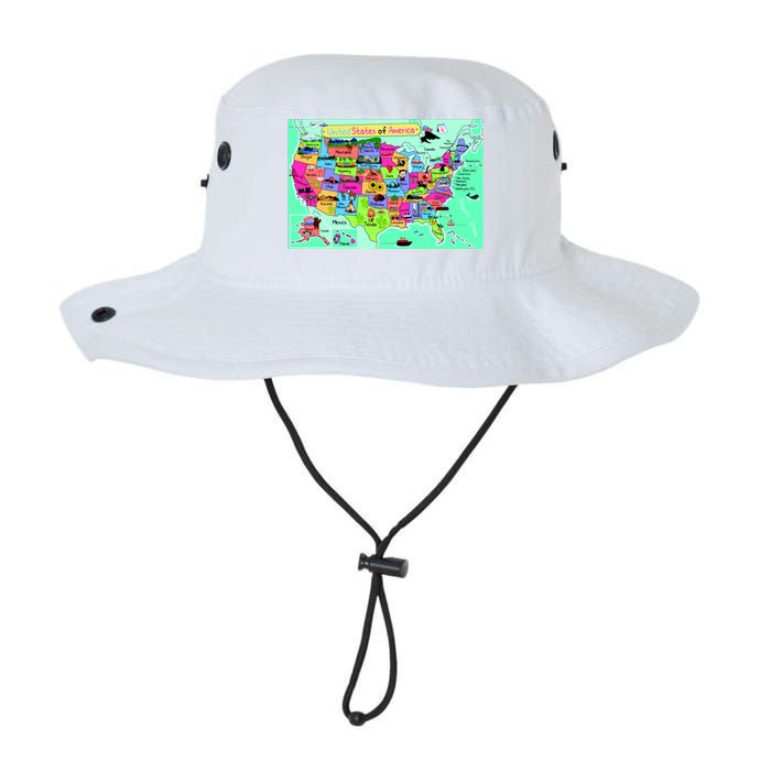 United States Cartoon Drawing Legacy Cool Fit Booney Bucket Hat