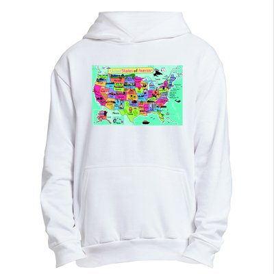 United States Cartoon Drawing Urban Pullover Hoodie