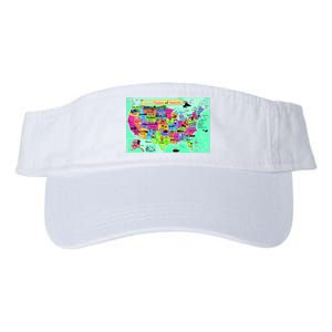 United States Cartoon Drawing Valucap Bio-Washed Visor