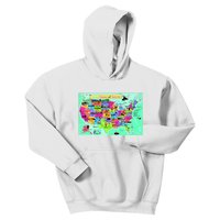 United States Cartoon Drawing Kids Hoodie