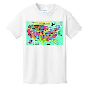 United States Cartoon Drawing Kids T-Shirt