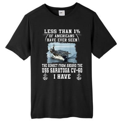 Uss Saratoga Cv60 Aircraft Carrier Tall Fusion ChromaSoft Performance T-Shirt