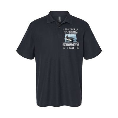 Uss Saratoga Cv60 Aircraft Carrier Softstyle Adult Sport Polo