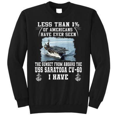 Uss Saratoga Cv60 Aircraft Carrier Tall Sweatshirt