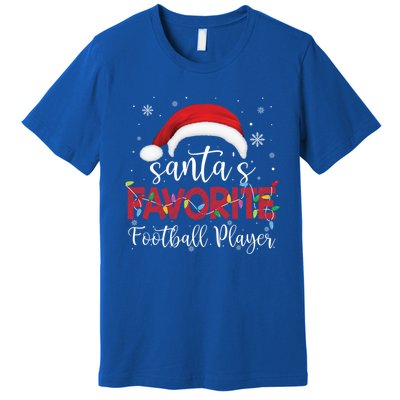 Ugly Sweater Christmas SantaS Favorite Football Player Xmas Cute Gift Premium T-Shirt