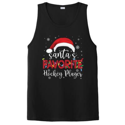 Ugly Sweater Christmas SantaS Favorite Hockey Player Xmas Gift PosiCharge Competitor Tank