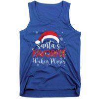 Ugly Sweater Christmas SantaS Favorite Hockey Player Xmas Gift Tank Top