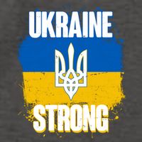Ukraine Strong Distressed Painted Flag I Stand With Ukraine Vector Backpack
