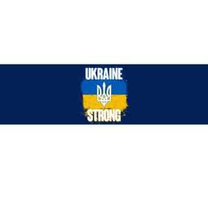 Ukraine Strong Distressed Painted Flag I Stand With Ukraine Bumper Sticker