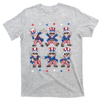 Uncle Sam Dance Dabbing Patriotic 4th Of July American Flag T-Shirt