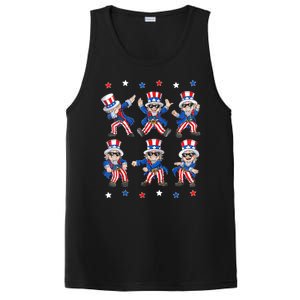 Uncle Sam Dance Dabbing Patriotic 4th Of July American Flag PosiCharge Competitor Tank