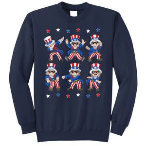 Uncle Sam Dance Dabbing Patriotic 4th Of July American Flag Sweatshirt