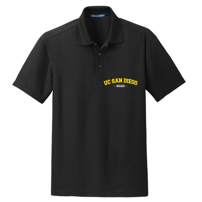 Uc San Diego Mom Spanish Dry Zone Grid Polo