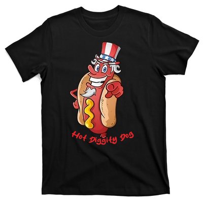 Uncle Sam Design For Men And Women Hot Diggity Dog T-Shirt