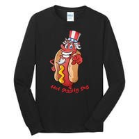 Uncle Sam Design For Men And Women Hot Diggity Dog Tall Long Sleeve T-Shirt