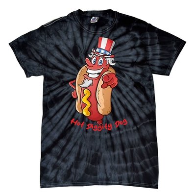 Uncle Sam Design For Men And Women Hot Diggity Dog Tie-Dye T-Shirt