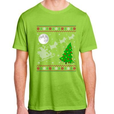 Ugly Scottie Dog Xmas Lighting Tree Santa Riding Scottie Dog Cute Gift Adult ChromaSoft Performance T-Shirt