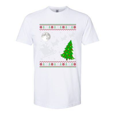 Ugly Scottie Dog Xmas Lighting Tree Santa Riding Scottie Dog Cute Gift Softstyle CVC T-Shirt