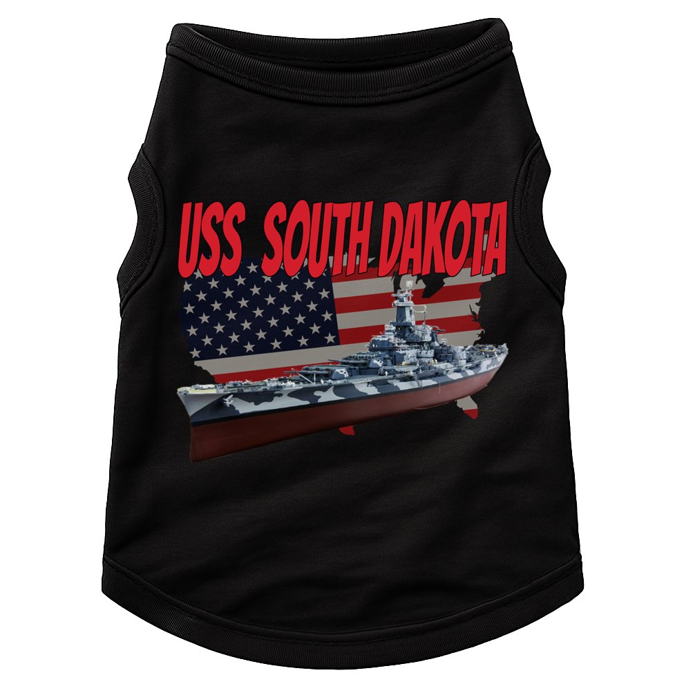 Uss South Dakota Bbgift57 Ww2 War Veteran Battleship Dad Boy Gift Doggie Tank