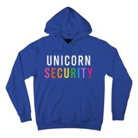 Unicorn Security Dad Brother Halloween Costume Funny Gift Hoodie