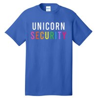 Unicorn Security Dad Brother Halloween Costume Funny Gift Tall T-Shirt