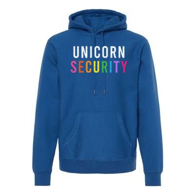 Unicorn Security Dad Brother Halloween Costume Funny Gift Premium Hoodie