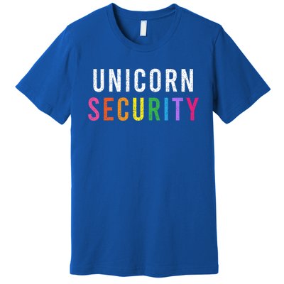 Unicorn Security Dad Brother Halloween Costume Funny Gift Premium T-Shirt