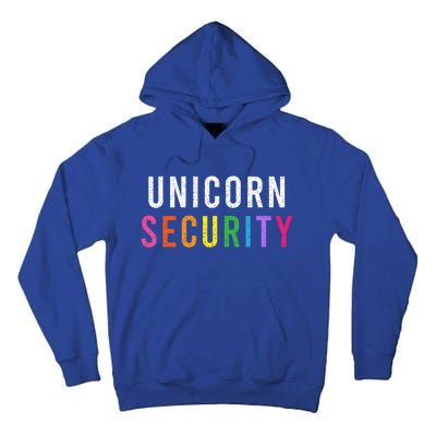 Unicorn Security Dad Brother Halloween Costume Funny Gift Tall Hoodie