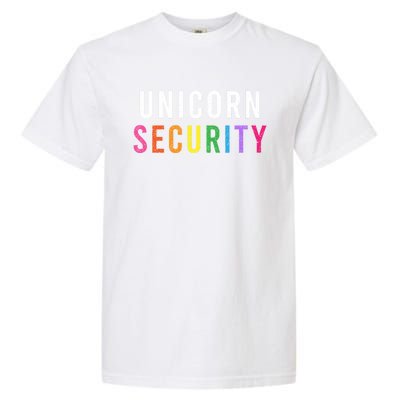 Unicorn Security Dad Brother Halloween Costume Funny Gift Garment-Dyed Heavyweight T-Shirt