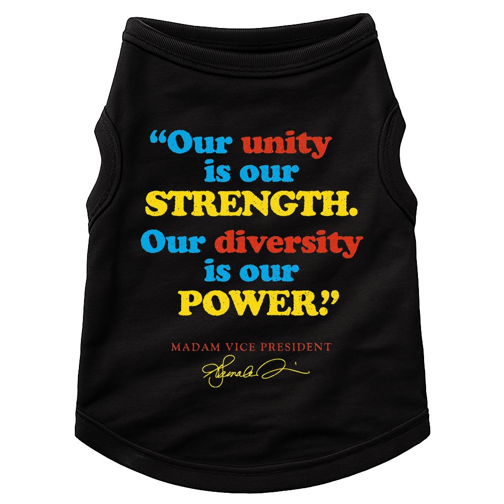 Unity Strength Diversity Power Quote For Social Justice Doggie Tank