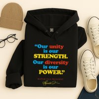 Unity Strength Diversity Power Quote For Social Justice Hoodie