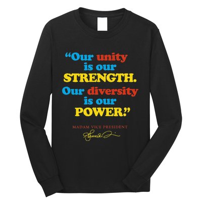 Unity Strength Diversity Power Quote For Social Justice Long Sleeve Shirt
