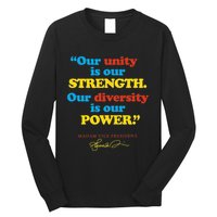 Unity Strength Diversity Power Quote For Social Justice Long Sleeve Shirt