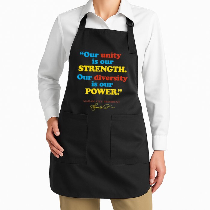 Unity Strength Diversity Power Quote For Social Justice Apron
