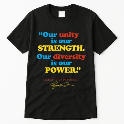 Unity Strength Diversity Power Quote For Social Justice Tall T-Shirt