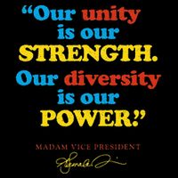 Unity Strength Diversity Power Quote For Social Justice Drawstring Bag
