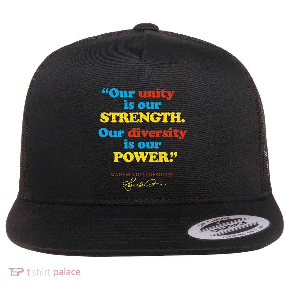 Unity Strength Diversity Power Quote For Social Justice Flatbill Hat