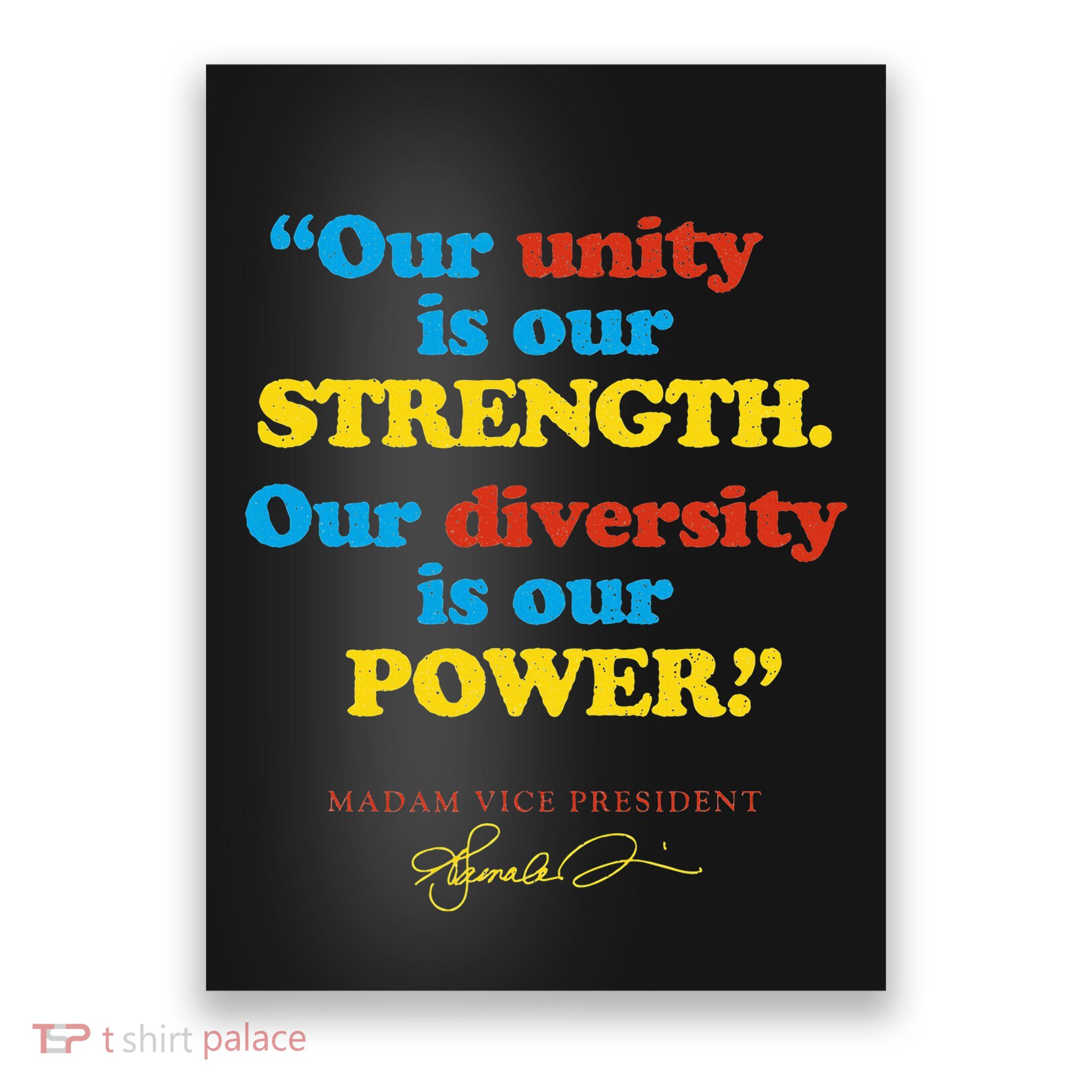 Unity Strength Diversity Power Quote For Social Justice Poster