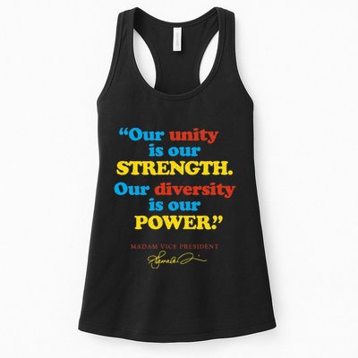 Unity Strength Diversity Power Quote For Social Justice Womens Tank Top