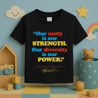 Unity Strength Diversity Power Quote For Social Justice Toddler T-Shirt
