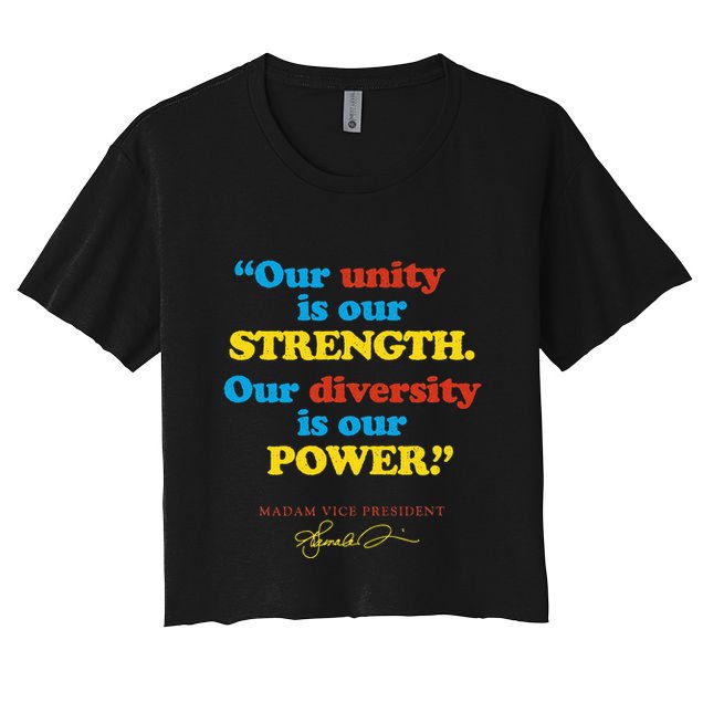 Unity Strength Diversity Power Quote For Social Justice Crop Top
