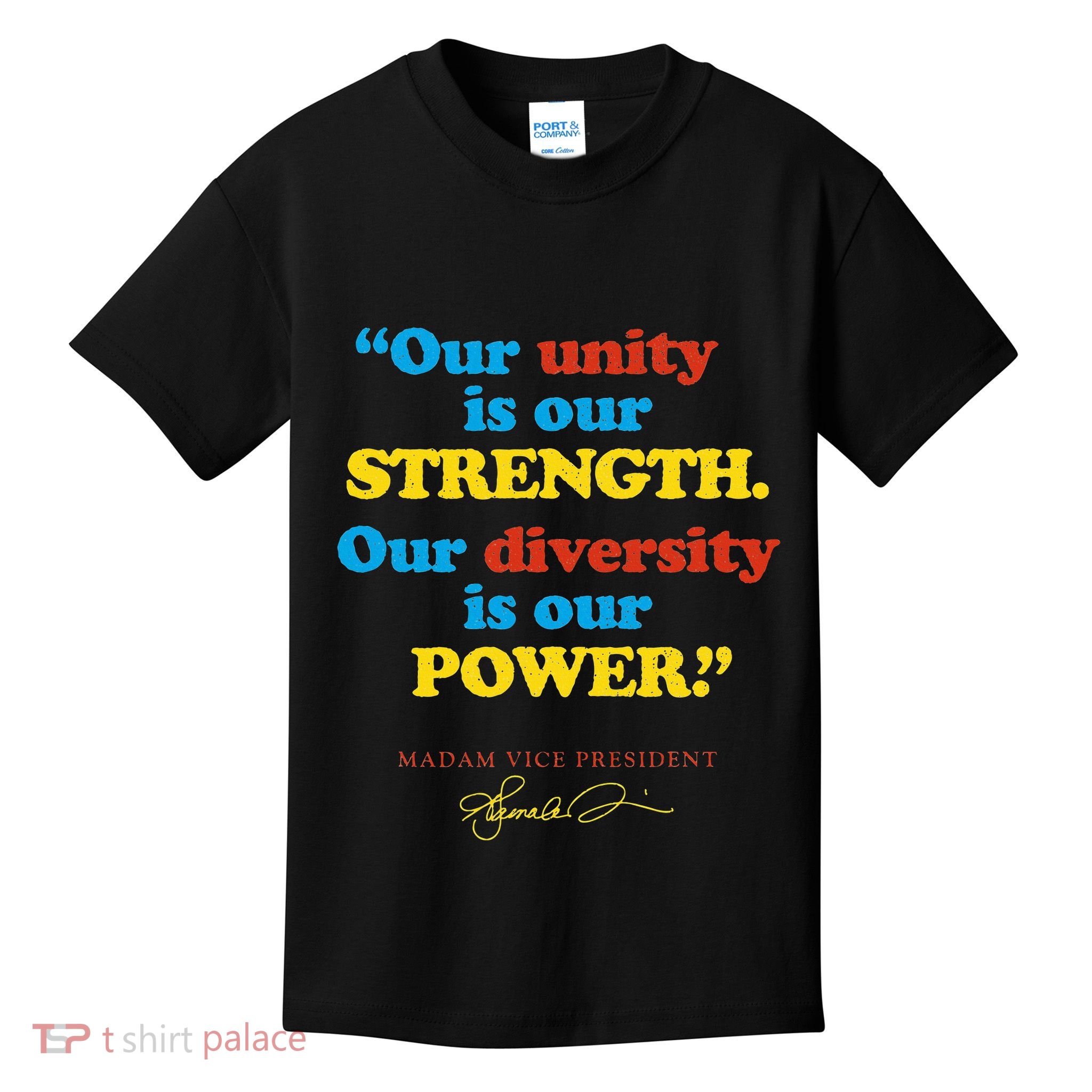 Unity Strength Diversity Power Quote For Social Justice Kids T-Shirt