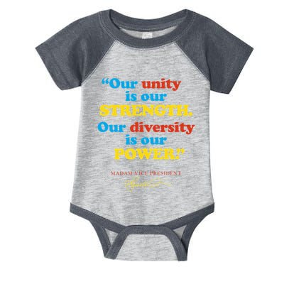 Unity Strength Diversity Power Quote For Social Justice Infant Baby Jersey Bodysuit