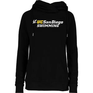 Uc San Diego Swimming Womens Funnel Neck Pullover Hood